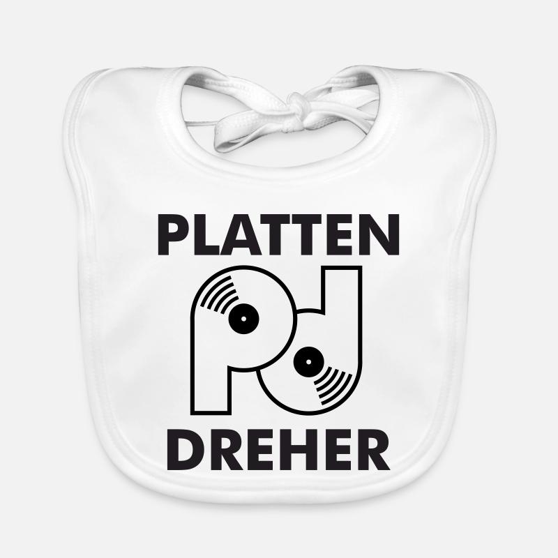 Logo tourneur de plaques avec lettres Bavoir bio Bébé