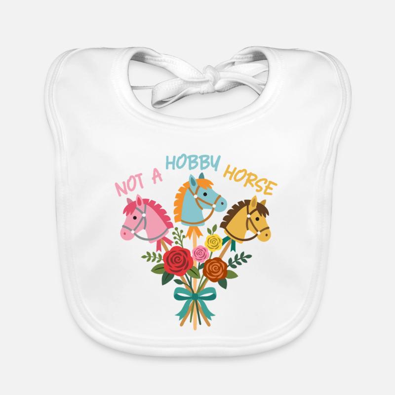 Hobby Horsing Bouquet Organic Baby Bibs