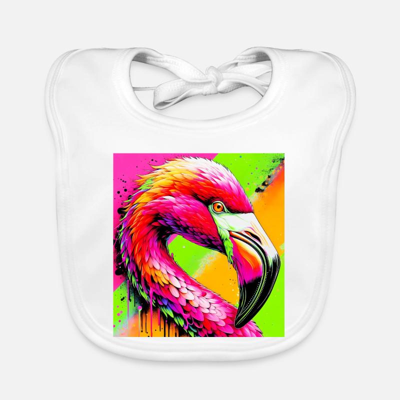 Flamingo Baby Bio-Lätzchen