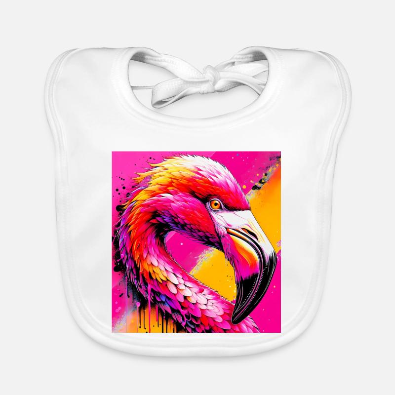 Flamingo Baby Bio-Lätzchen