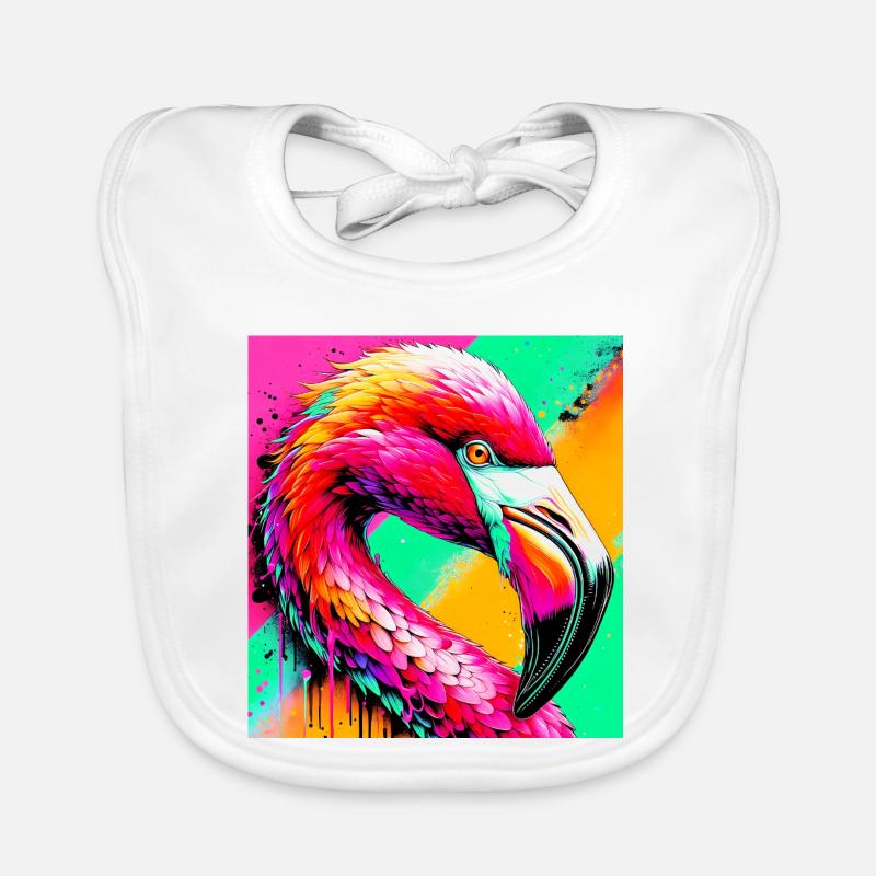 Flamingo Baby Bio-Lätzchen