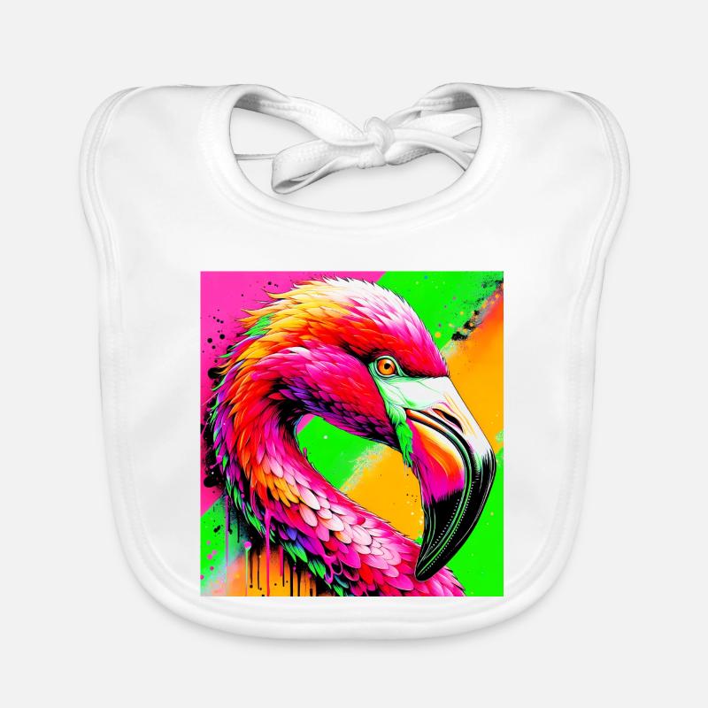 Flamingo Baby Bio-Lätzchen