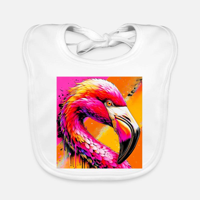 Flamingo Baby Bio-Lätzchen