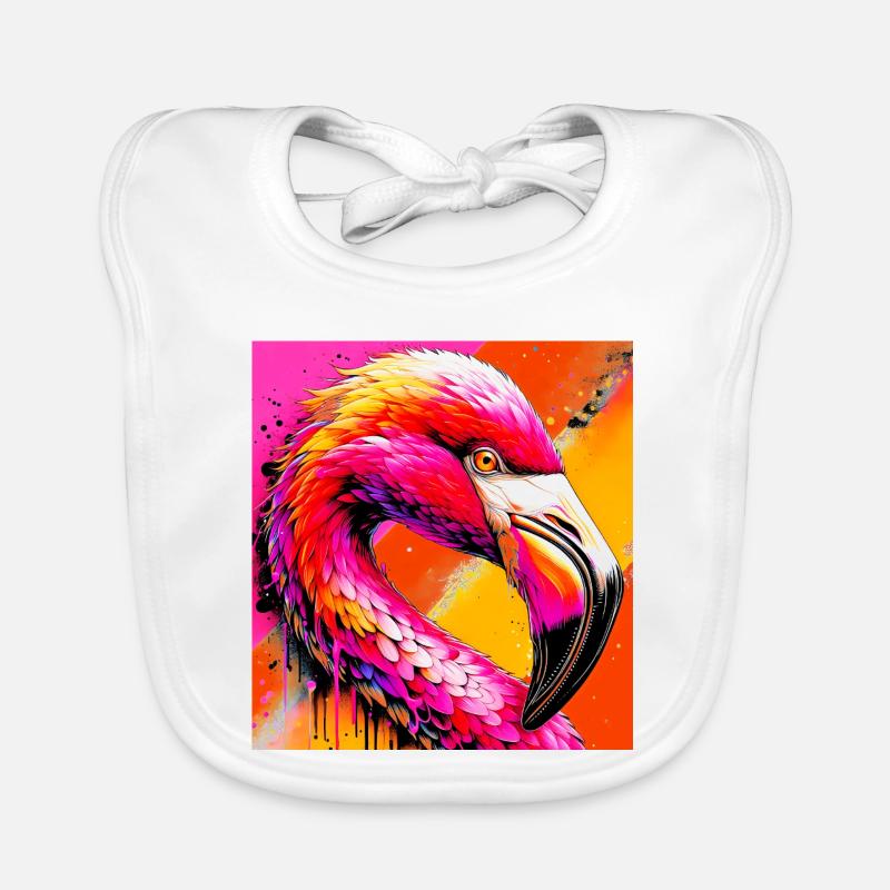 Flamingo Baby Bio-Lätzchen