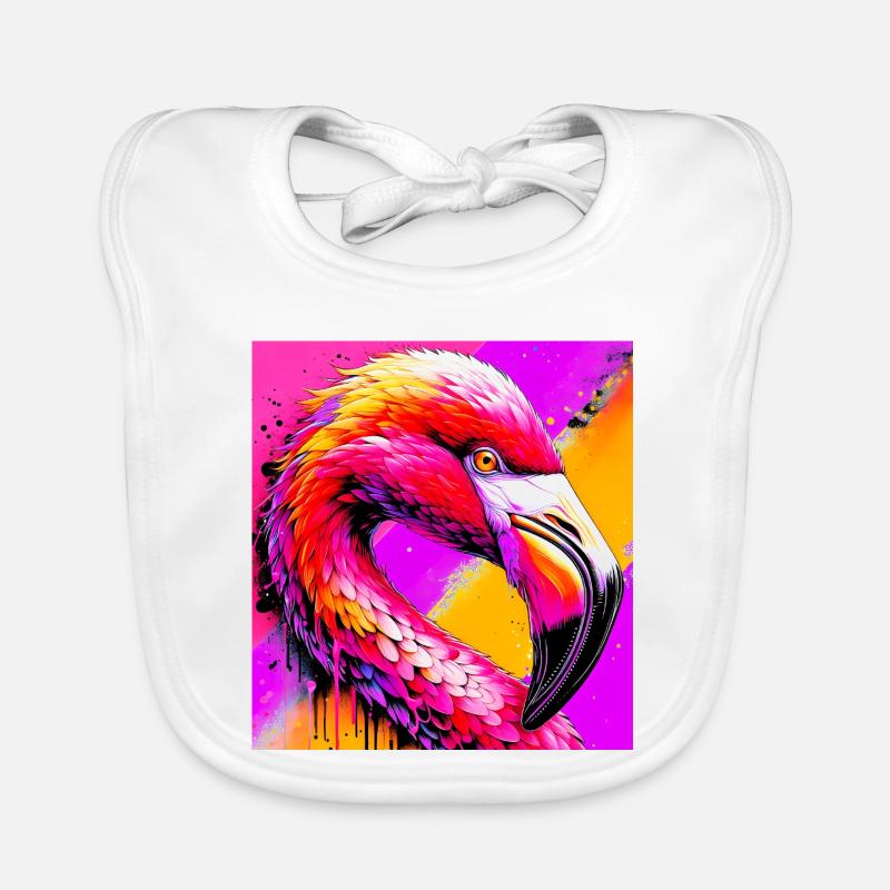 Flamingo Baby Bio-Lätzchen