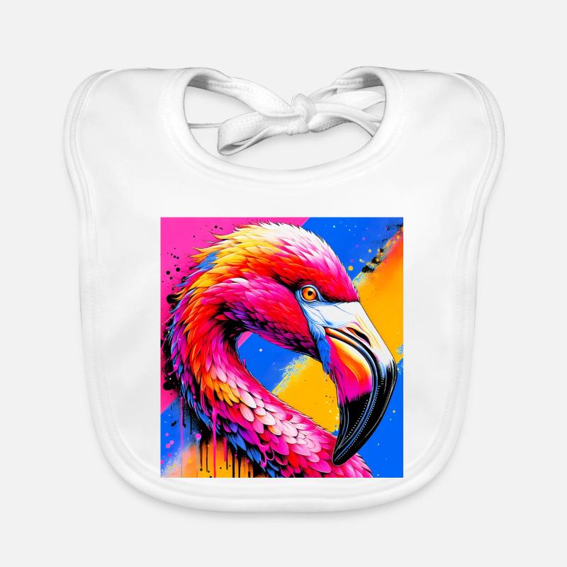 Flamingo Baby Bio-Lätzchen