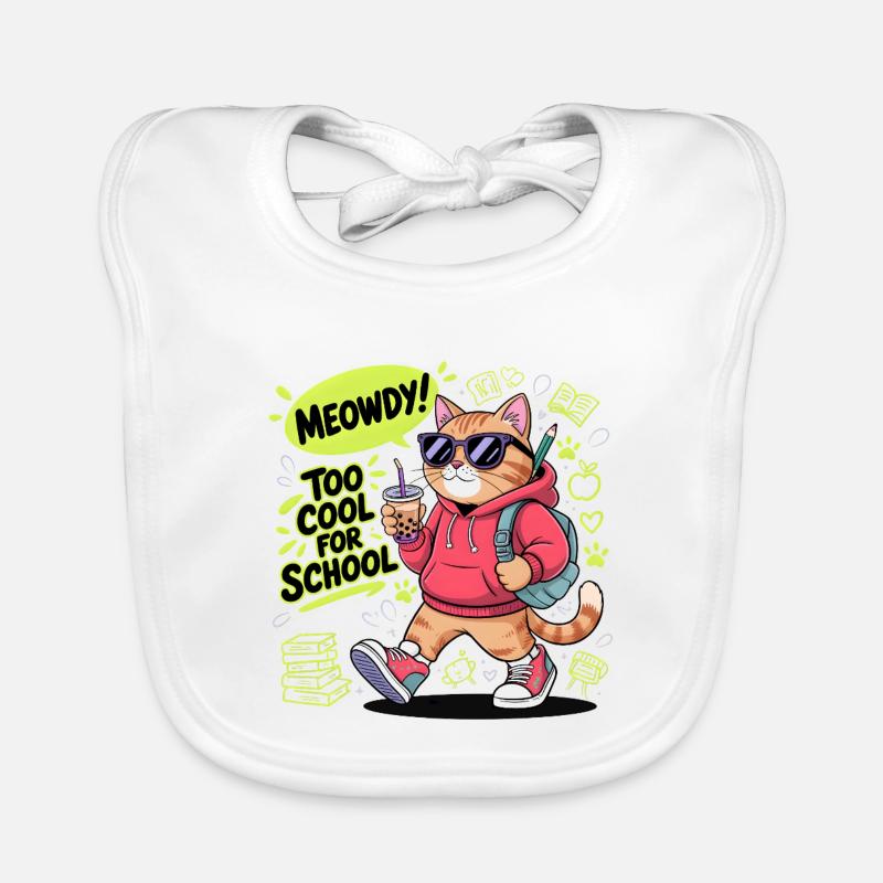 Chat de l’école Bavoir bio Bébé