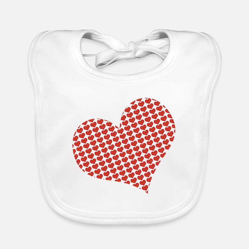 valentinstag Baby Bio-Lätzchen