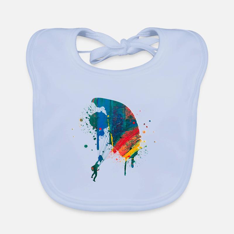 Fallschirm Baby Bio-Lätzchen