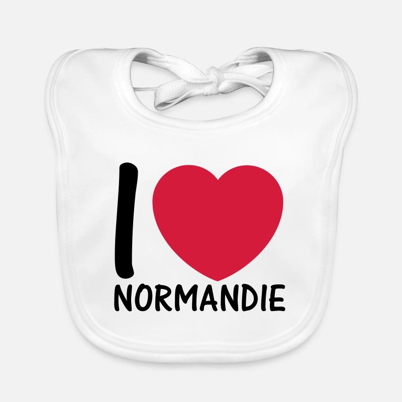 i love Normandy 2c Organic Baby Bibs