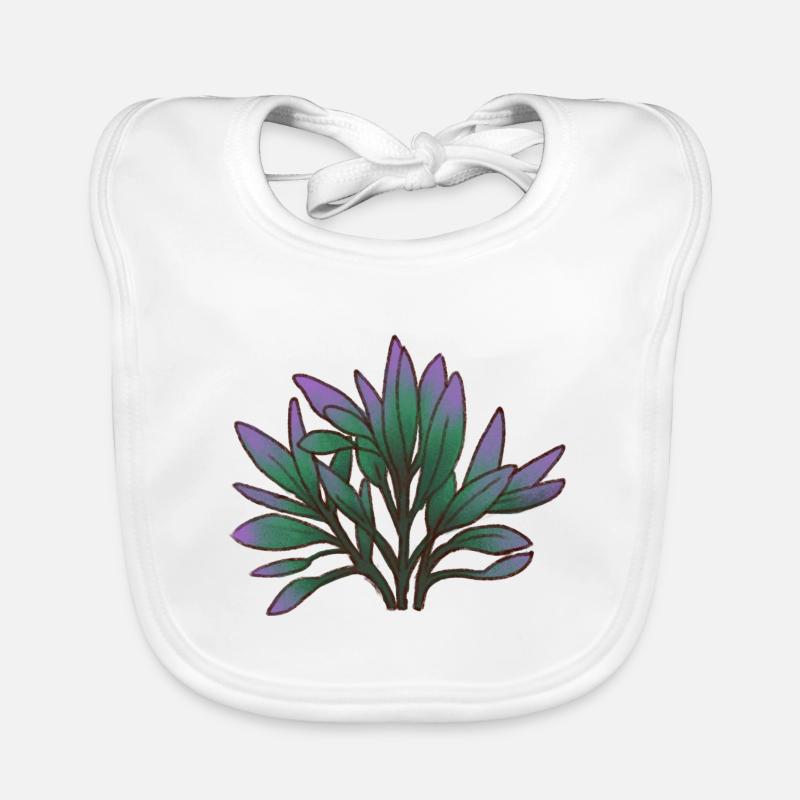 Plante feuillue 3 Bavoir bio Bébé