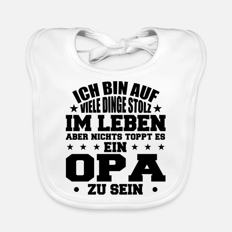 ich bin stolz wie ein Opa Baby Bio-Lätzchen