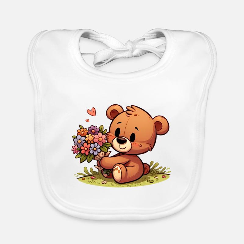 teddy bear 1 Bavoir bio Bébé