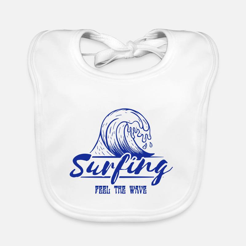 feel the wave Organic Baby Bibs