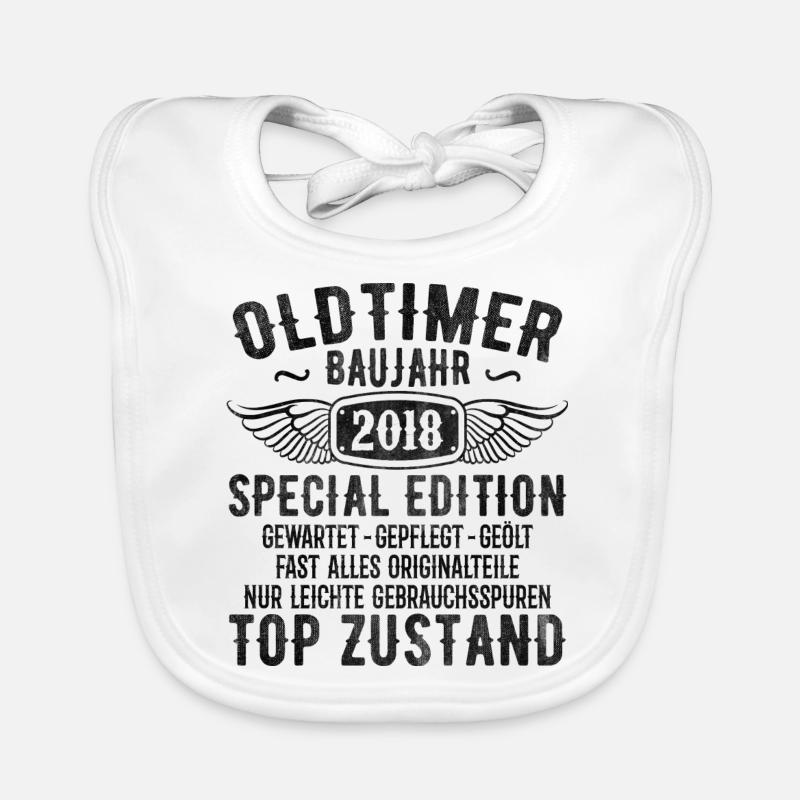 Vintage 2018 Geburtstagsgeschenk 2018 Baujahr Baby Bio-Lätzchen