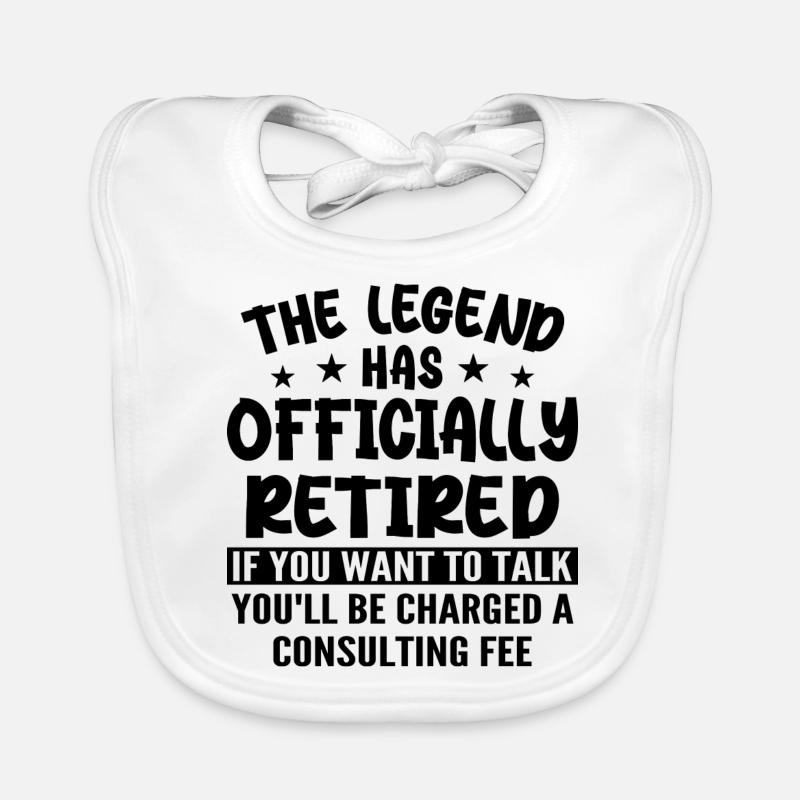 The Legend Has Officially Retired Bavoir bio Bébé