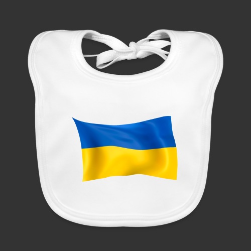 Flaga Ukrainy Flaga narodowa - Ekologiczny śliniaczek