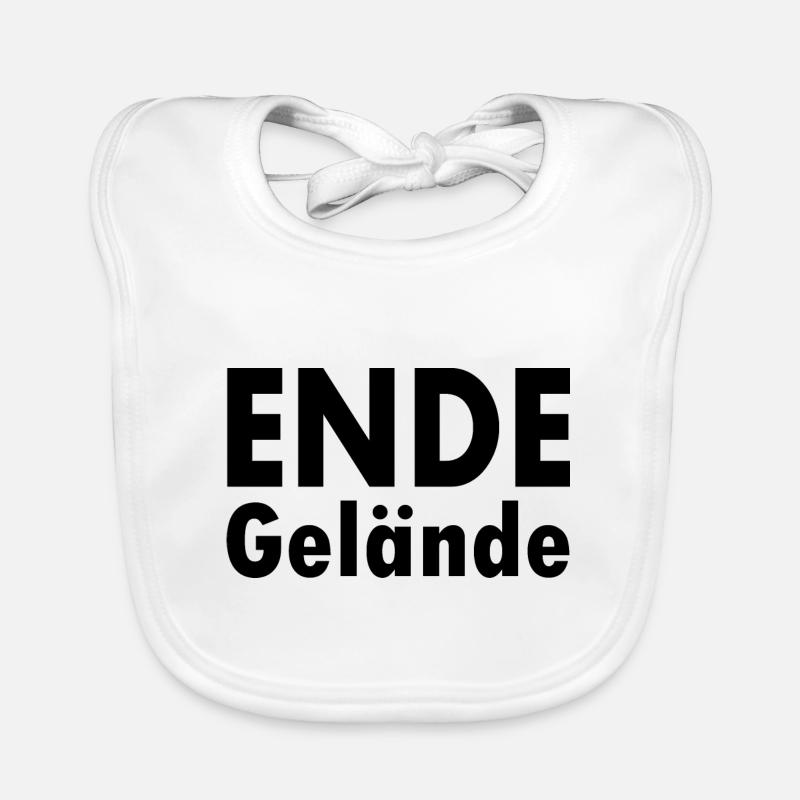 Ende gelände Baby Bio-Lätzchen