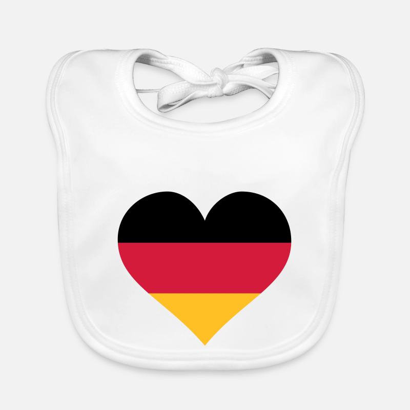 deutschland herz Baby Bio-Lätzchen