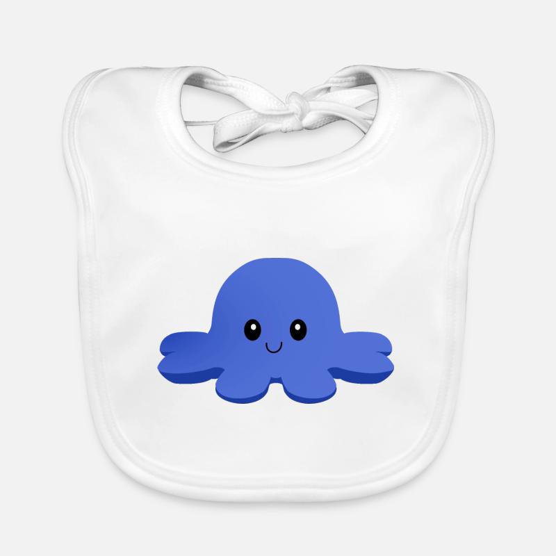 Cheerful octopus Organic Baby Bibs