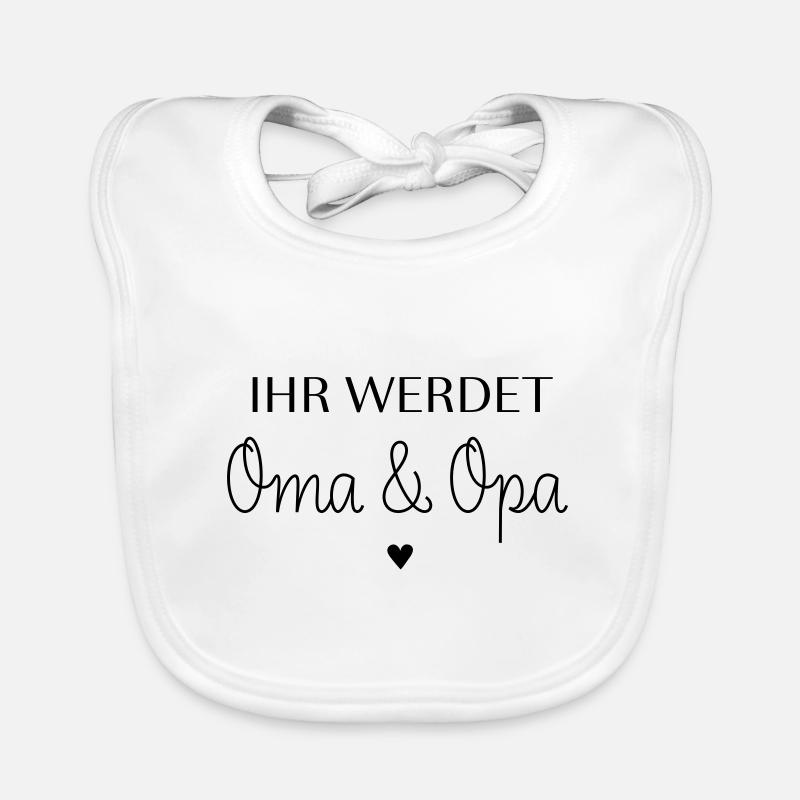 Ihr werdet Oma und Opa Baby Bio-Lätzchen
