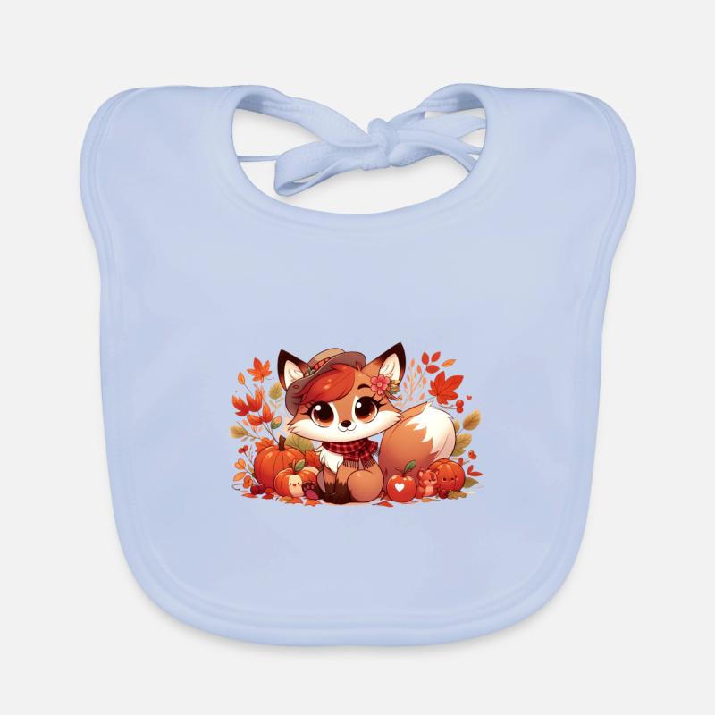 Fuchs Herbst 5 Baby Bio-Lätzchen