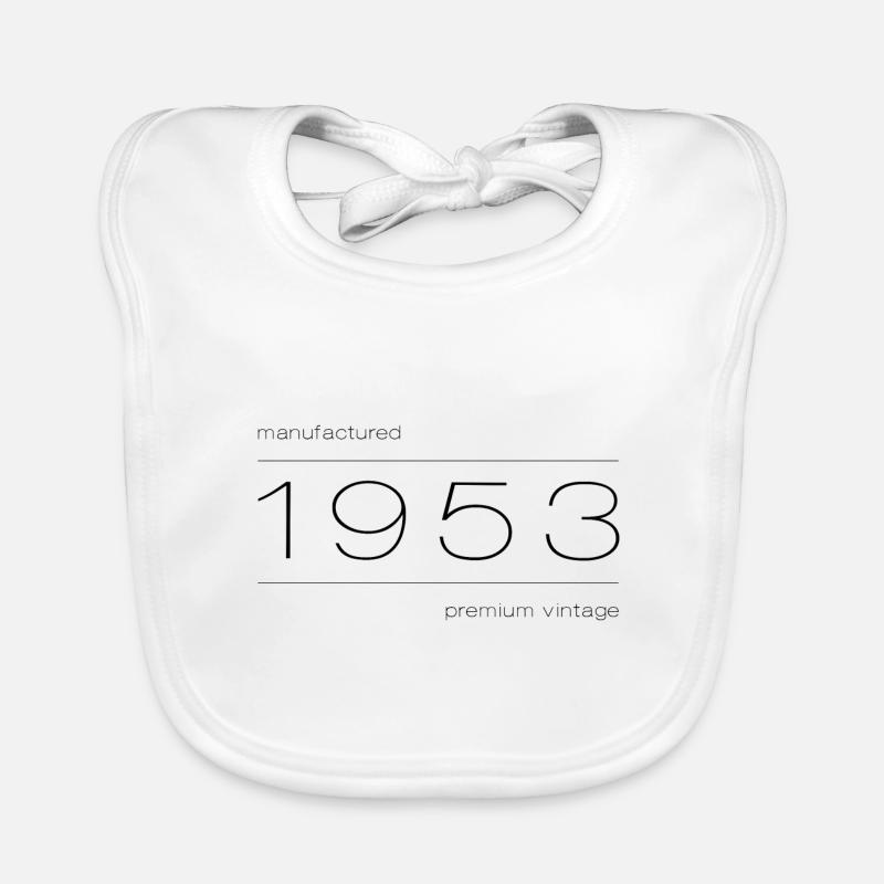 Année 52, 70e anniversaire, anniversaire de mariage Bavoir bio Bébé