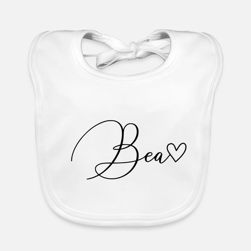 Bea Name First Name Girl Organic Baby Bibs