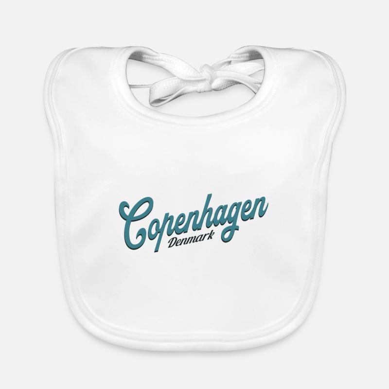 Copenhague Classic Lettering Danemark Dänemark Bavoir bio Bébé
