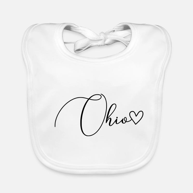 Ohio Schrift Baby Bio-Lätzchen