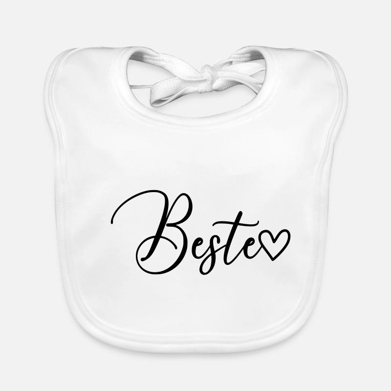 Beste Schrift Baby Bio-Lätzchen
