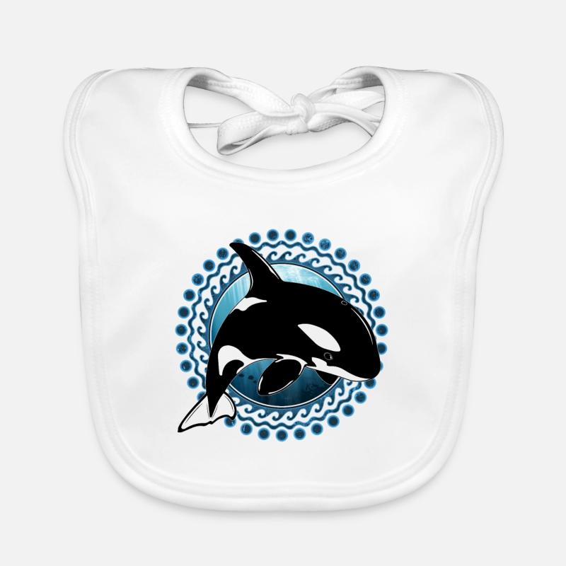 Orca Killerwal Baby Bio-Lätzchen