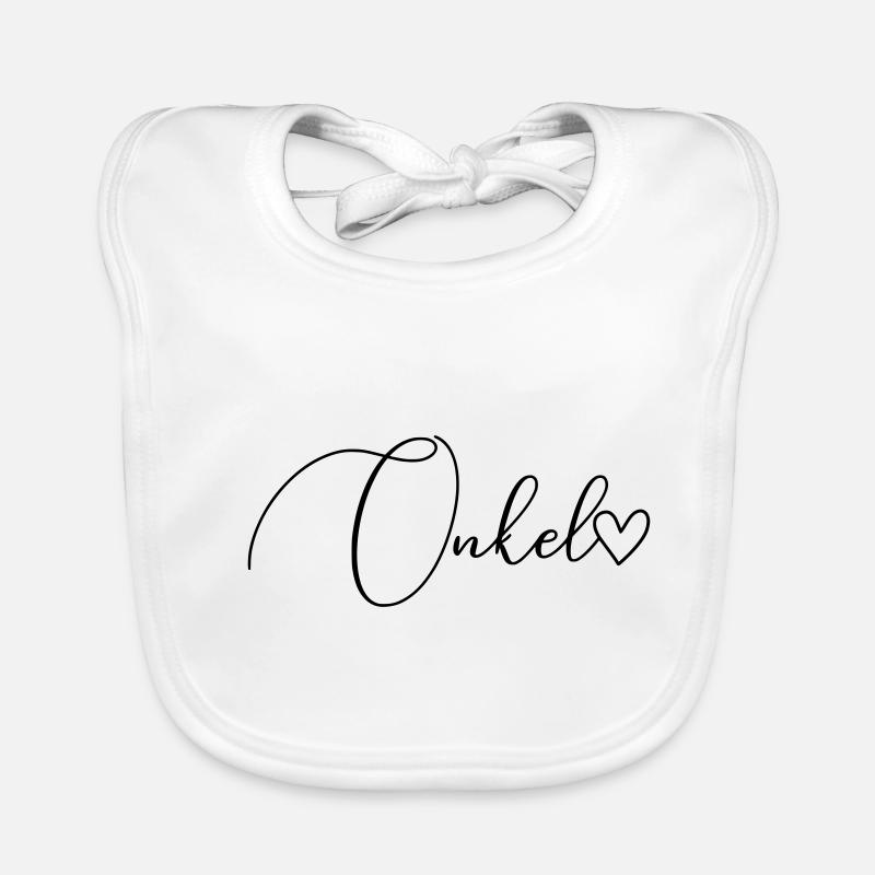 Onkel Schrift Baby Bio-Lätzchen