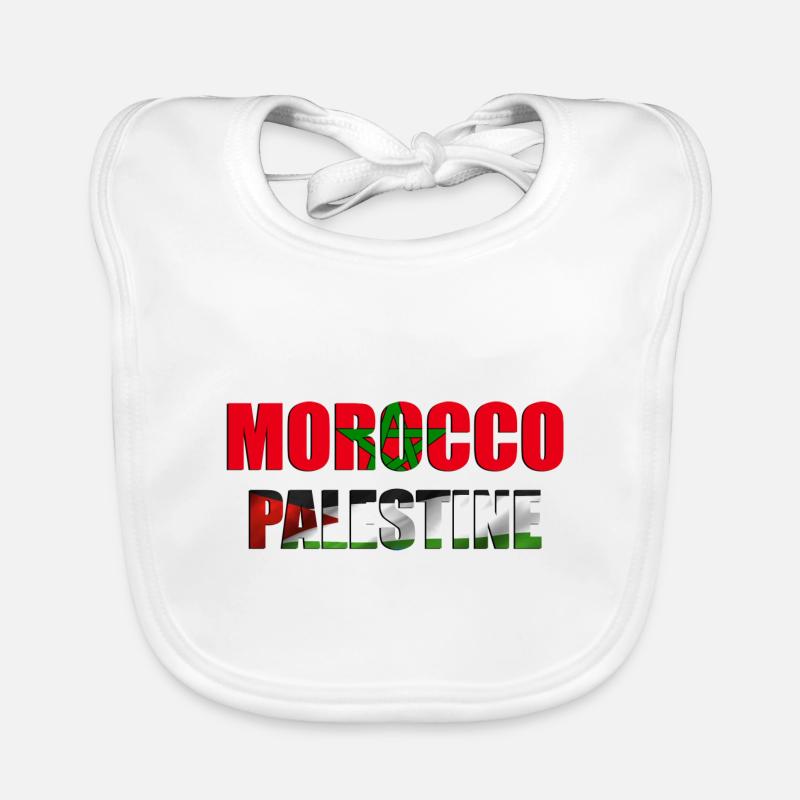 maroc et Palestine Bavoir bio Bébé