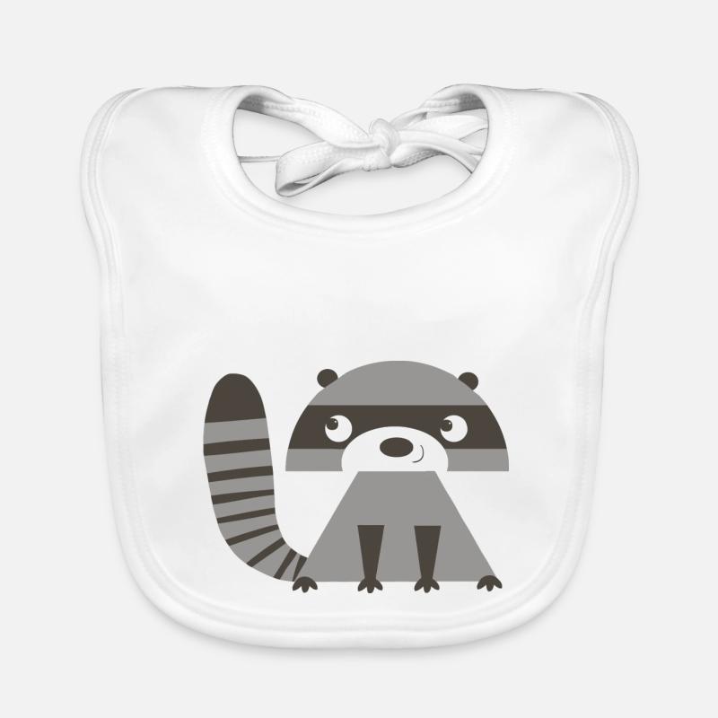 Waschbär Baby Bio-Lätzchen