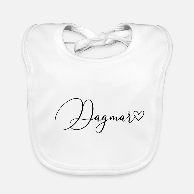Dagmar Name Vorname Mädchen Baby Bio-Lätzchen