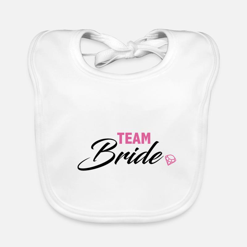 Team Bride Bride JGA wedding Organic Baby Bibs