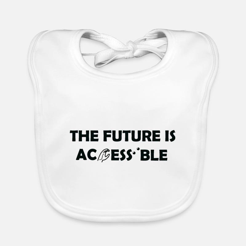 The Future Is Accessible Sign Language Braille Organic Baby Bibs