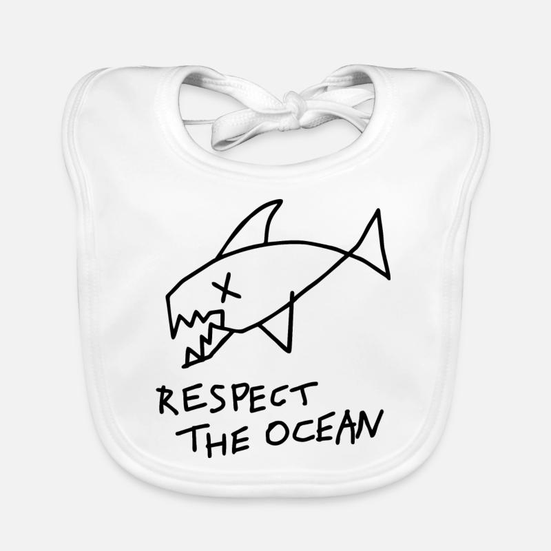 Ocean Graphic respecte l’océan Bavoir bio Bébé