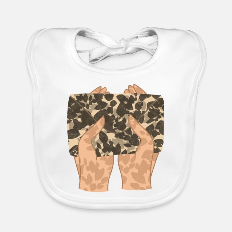 Letter Post Envelope in hands Gift idea Organic Baby Bibs