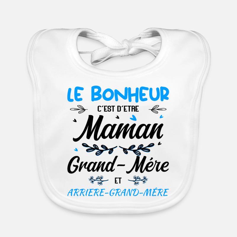 Arrière-Grand-Mère Bavoir bio Bébé