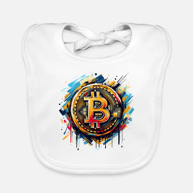 Bitcoin - Crypto Currency - Crypto Organic Baby Bibs