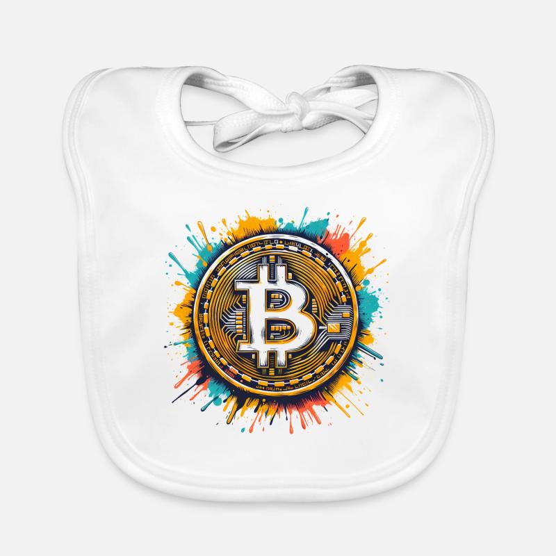 Bitcoin - Crypto Currency - Crypto Organic Baby Bibs