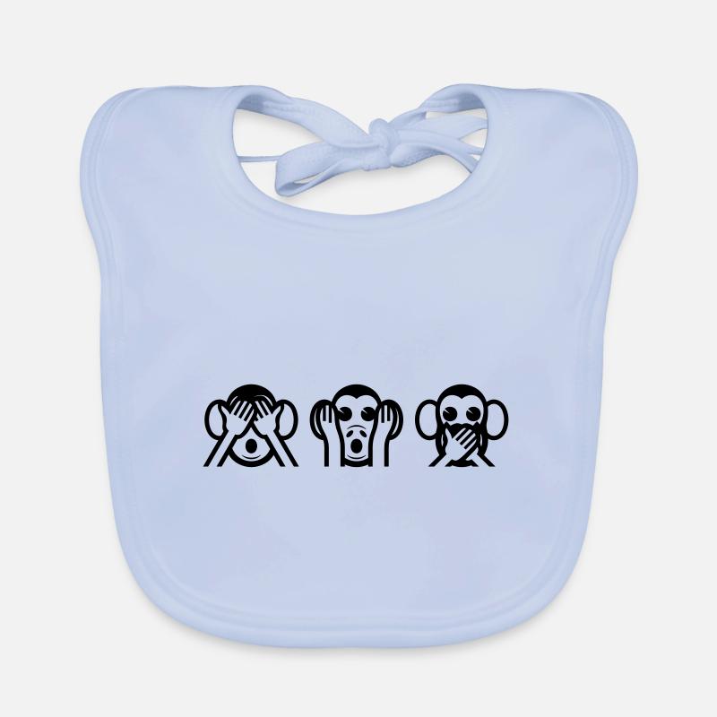 3 kluge Affe Baby Bio-Lätzchen