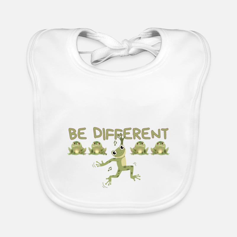 BE DIFFERENT Frog Organic Baby Bibs