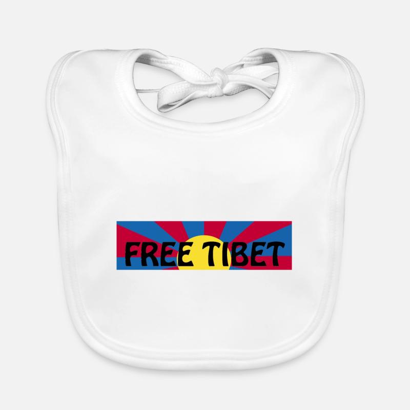 tibet libre Bavoir bio Bébé