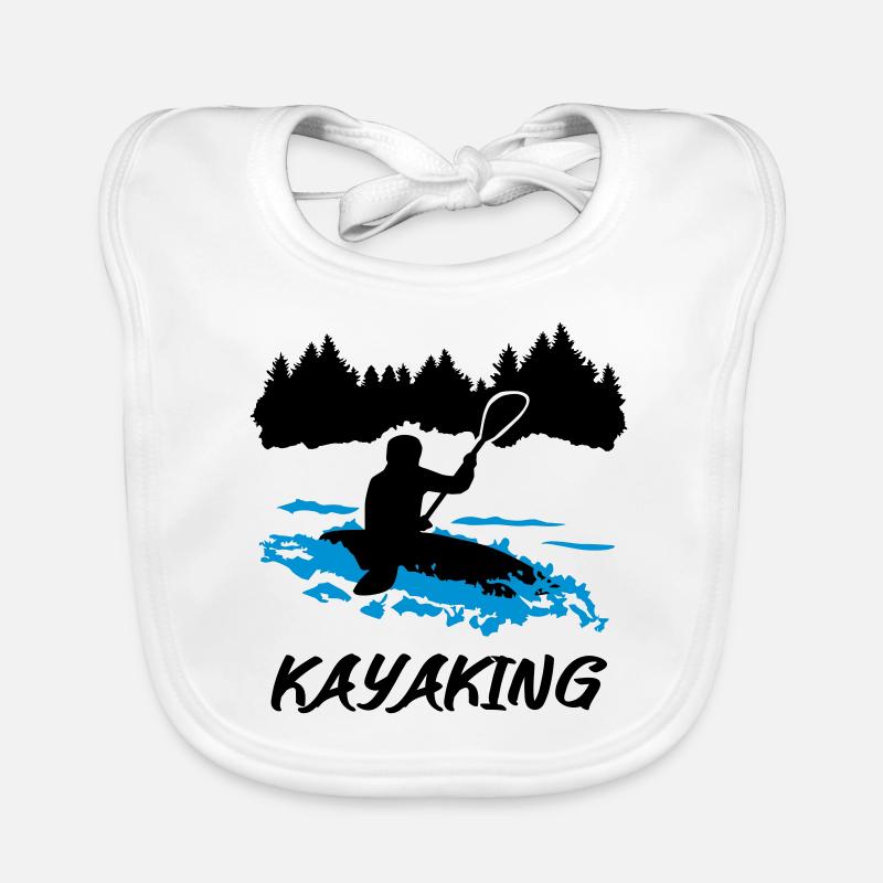 Kayak, kayak - Bavoir bio Bébé - blanc