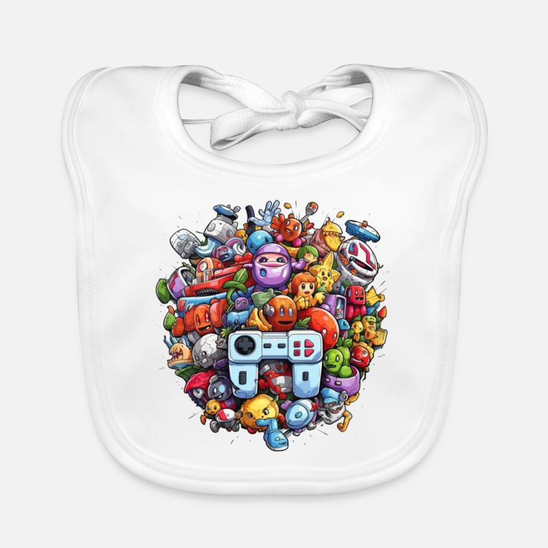 90er Games Baby Bio-Lätzchen