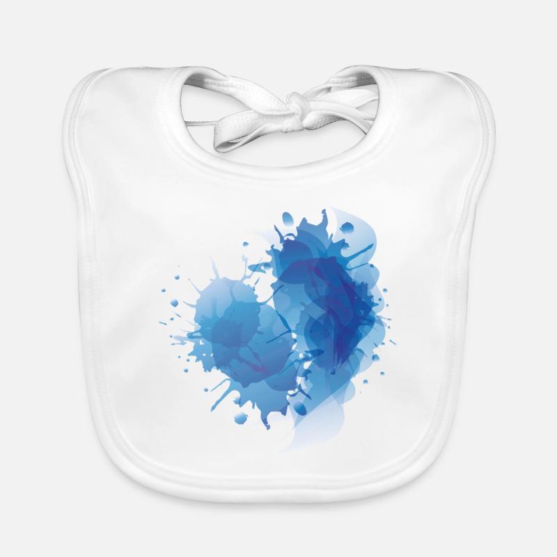 Gradient blob of paint splash painter gift Organic Baby Bibs