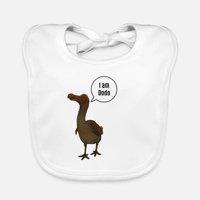 Dronte Dodo Doudo Dudu extinct bird Organic Baby Bibs